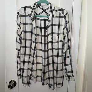 Black & White Flannel, Size Large